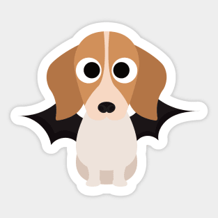 Beagle Halloween Fancy Dress Costume Sticker
